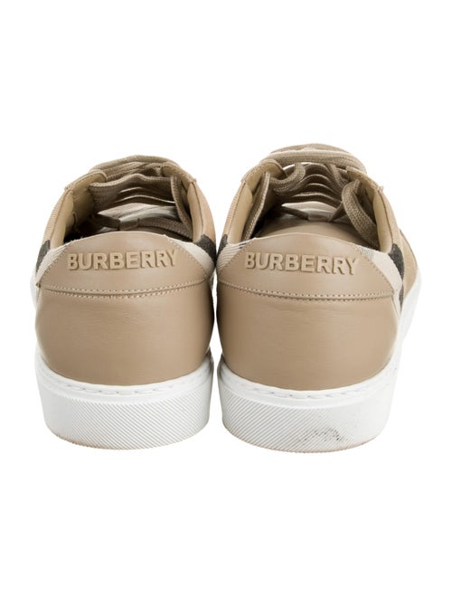 Burberry London Leather Printed Sneakers