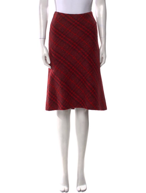 Burberry London Wool Knee-Length Skirt