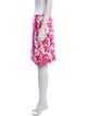 Burberry London Floral Print Knee-Length Skirt