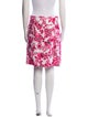 Burberry London Floral Print Knee-Length Skirt