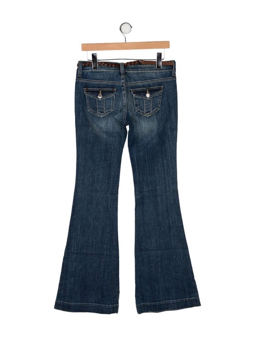 Burberry London Mid-Rise Wide Leg Jeans