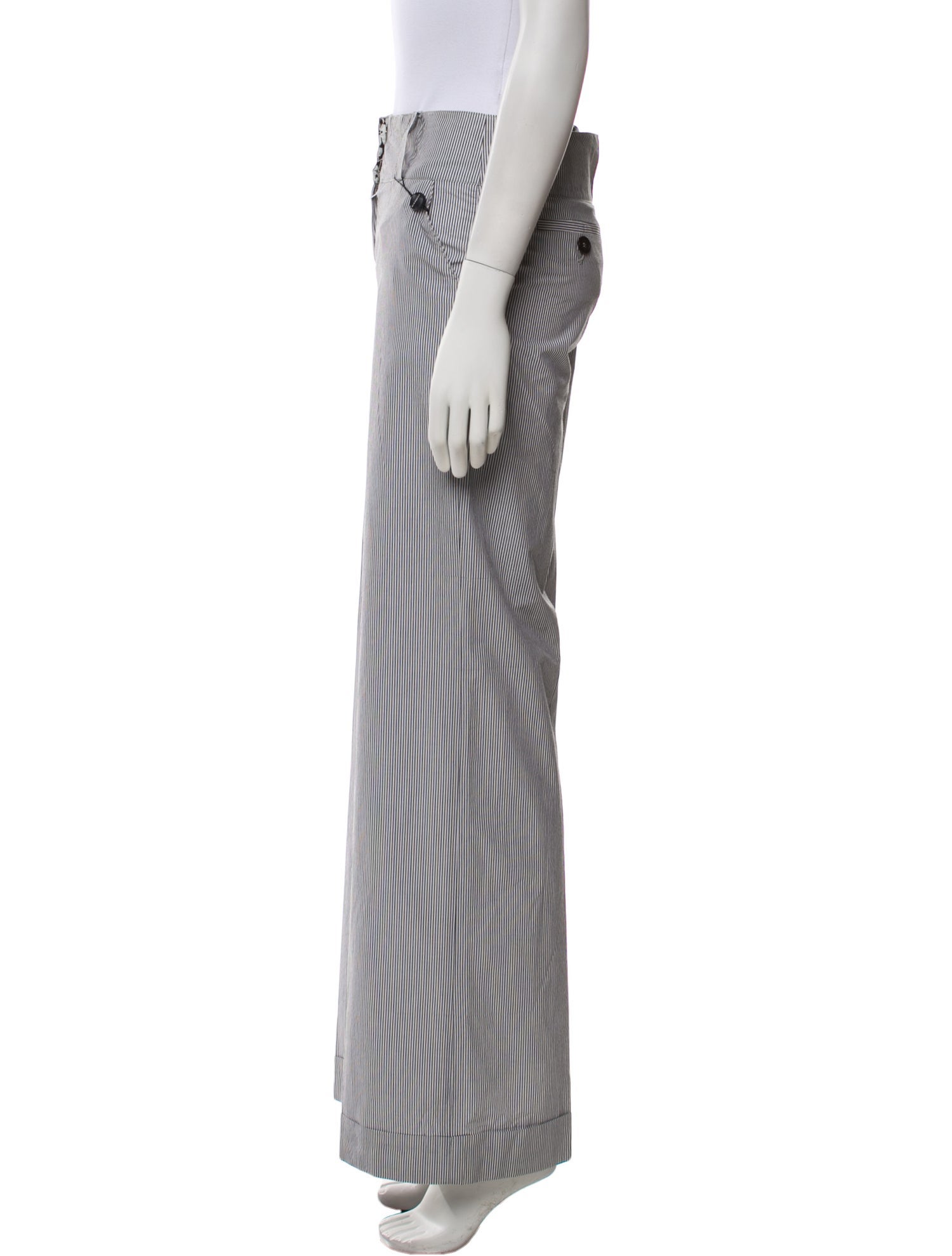 Burberry London Striped Wide Leg Pants w/ Tags