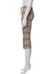 Burberry London Plaid Print Straight Leg Pants