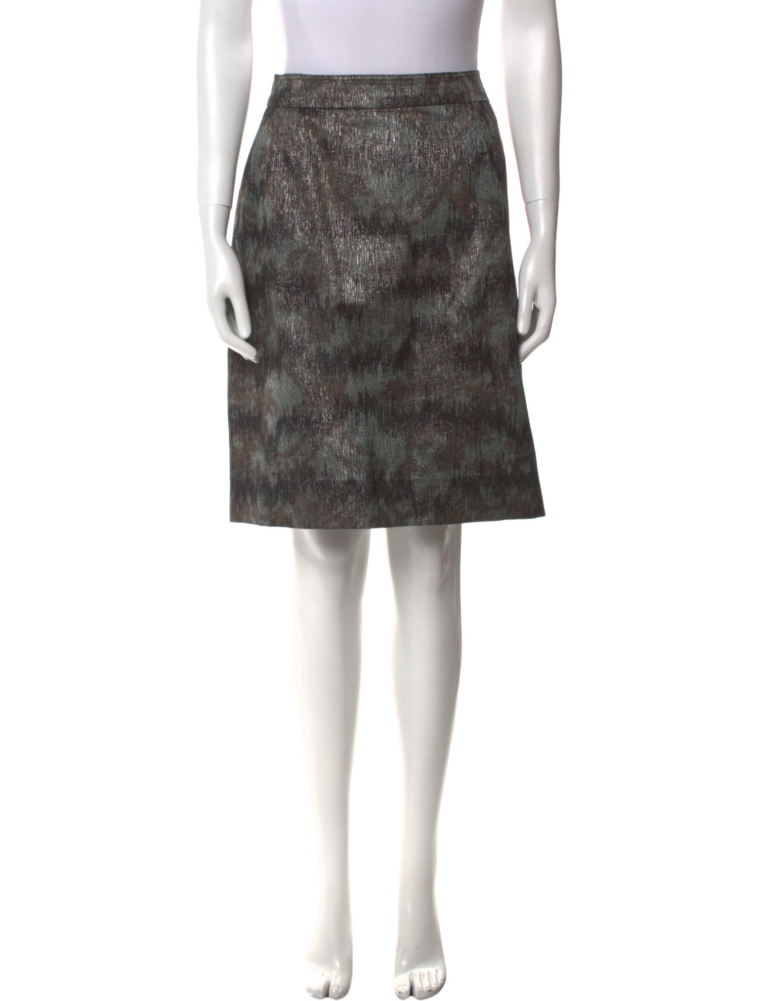 Burberry London Printed Knee-Length Skirt