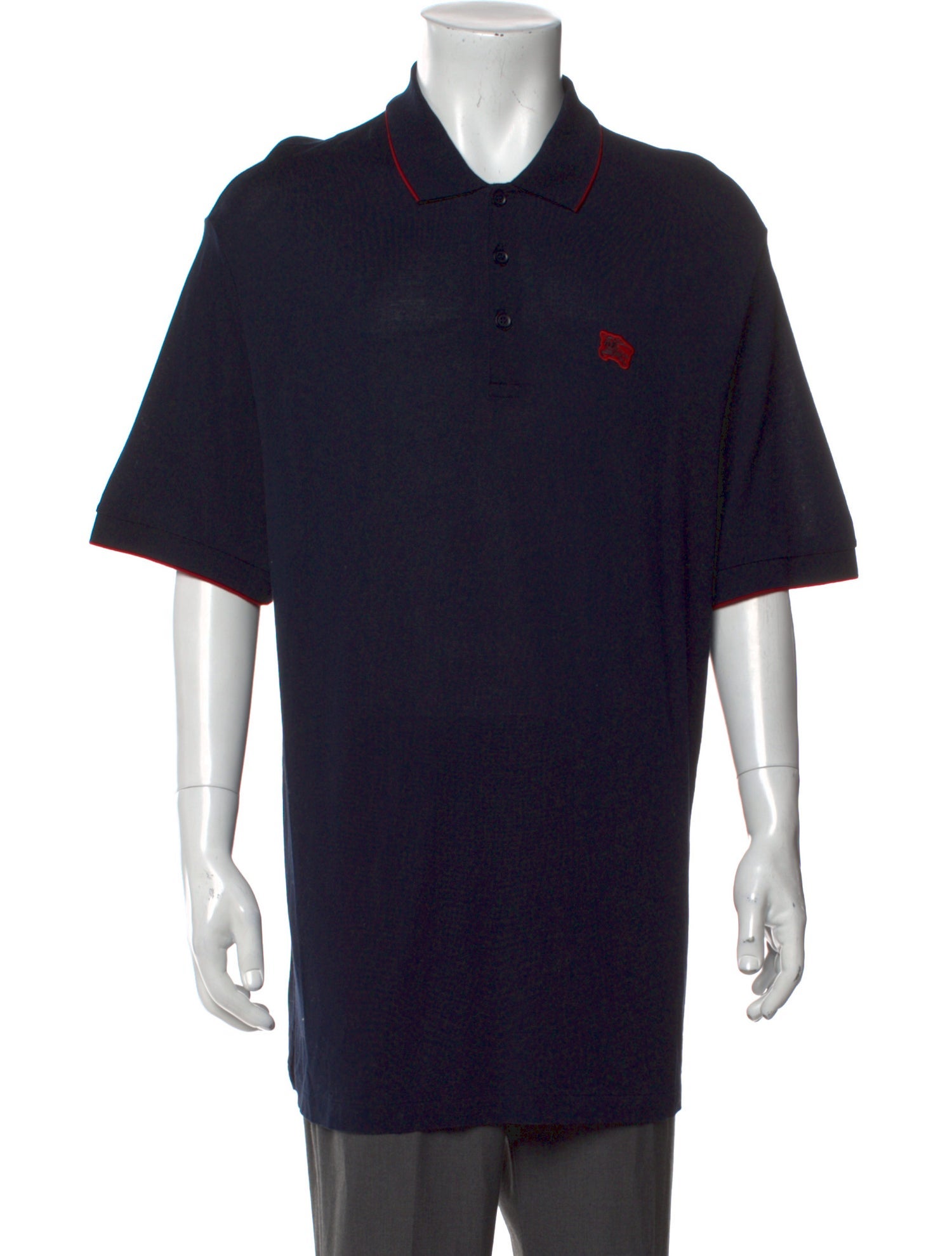 Burberry Crew Neck Short Sleeve Polo Shirt
