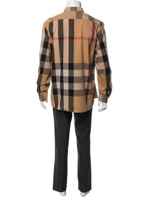 Burberry Exploded Check Pattern Long Sleeve Shirt