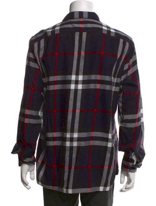 Burberry London Exploded Check Pattern Long Sleeve Shirt