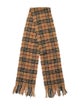 Burberry London Wool Plaid Print Scarf