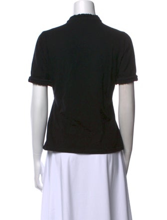 Burberry London V-Neck Short Sleeve Polo