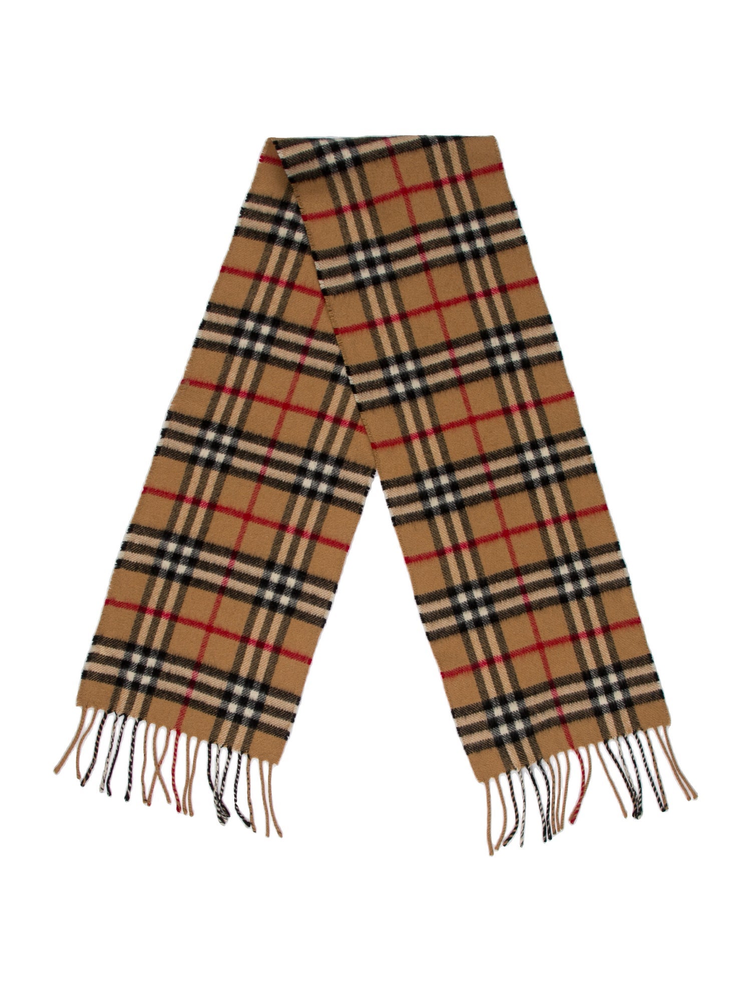 Burberry London Cashmere House Check Pattern Scarf