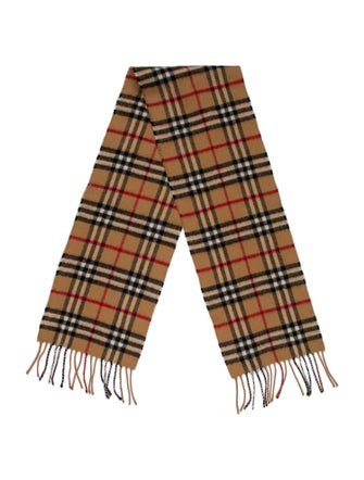 Burberry London Cashmere House Check Pattern Scarf