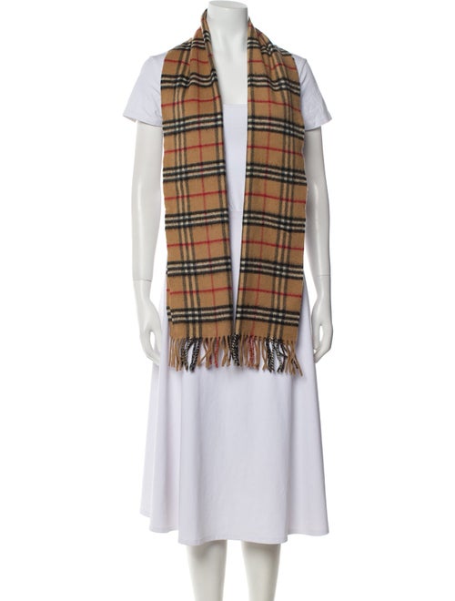 Burberry London Cashmere House Check Pattern Scarf