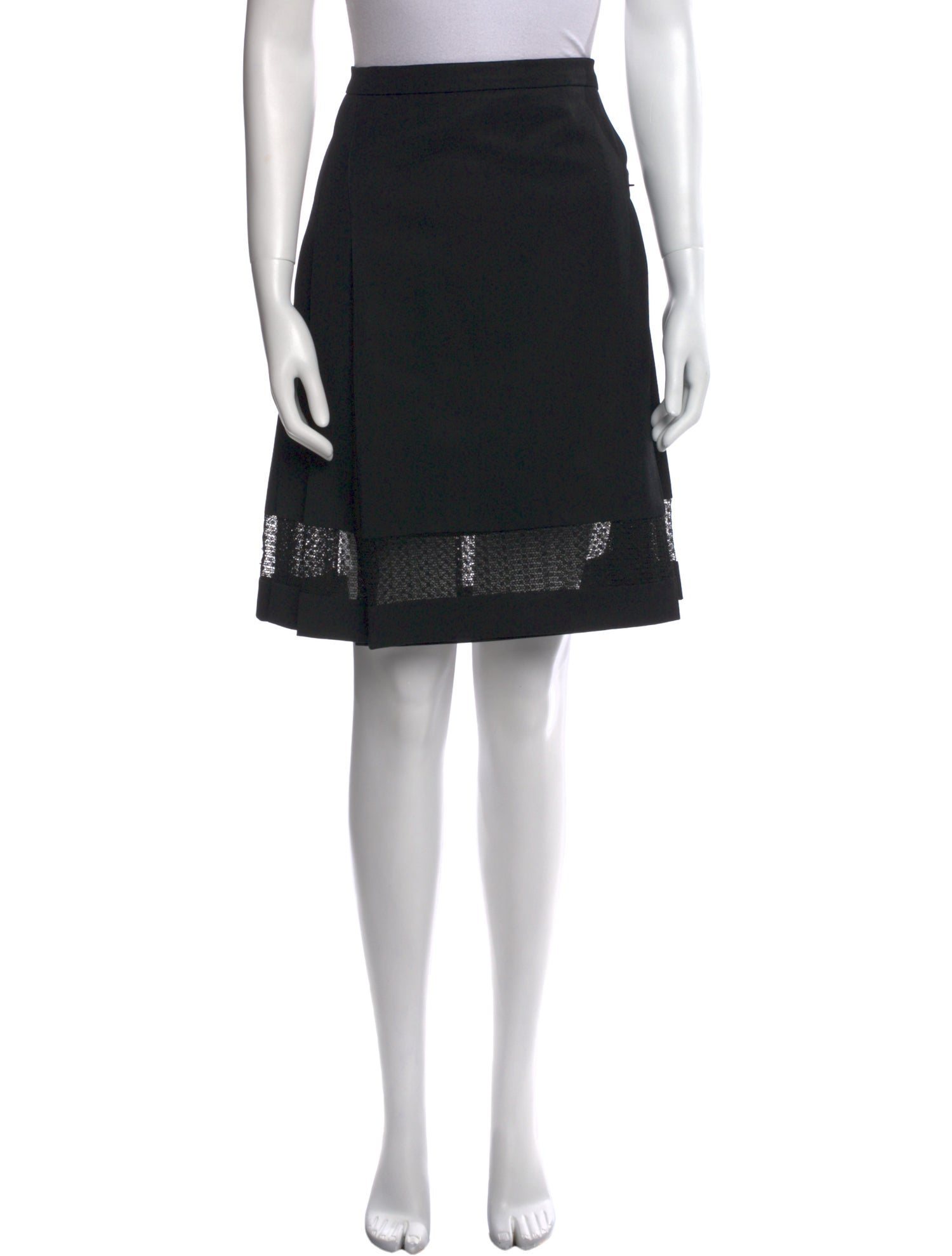 Burberry London Wool Knee-Length Skirt