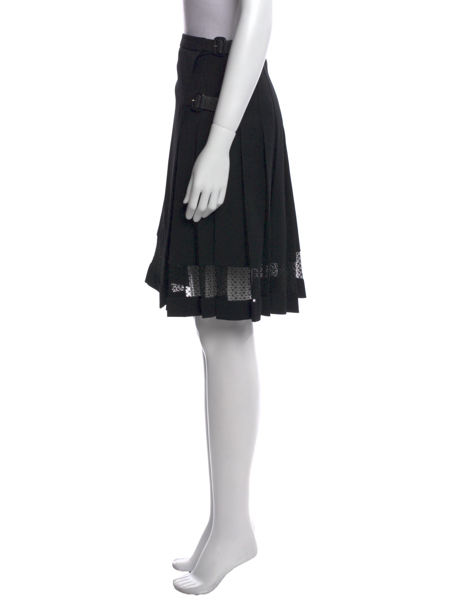 Burberry London Wool Knee-Length Skirt