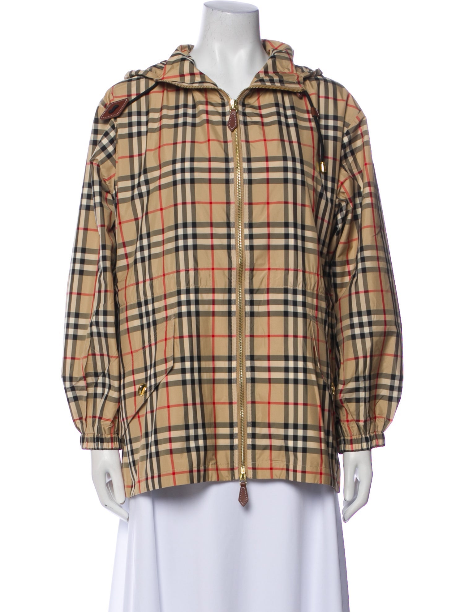 Burberry London Plaid Print Jacket