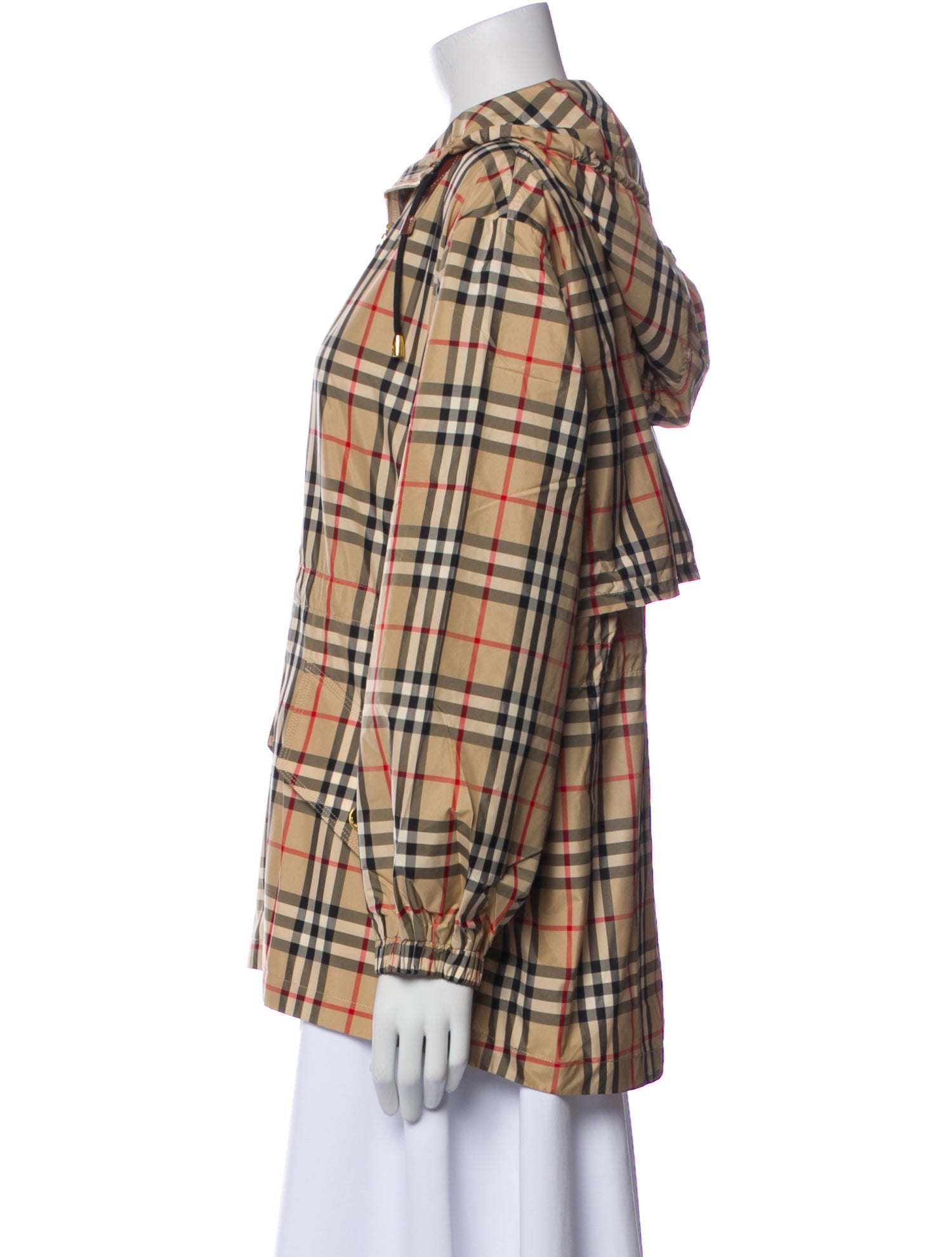 Burberry London Plaid Print Jacket