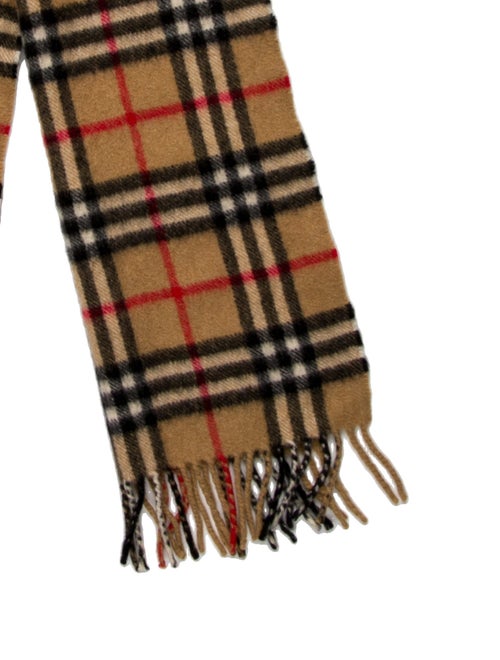 Burberry London Cashmere Nova Check Pattern Scarf