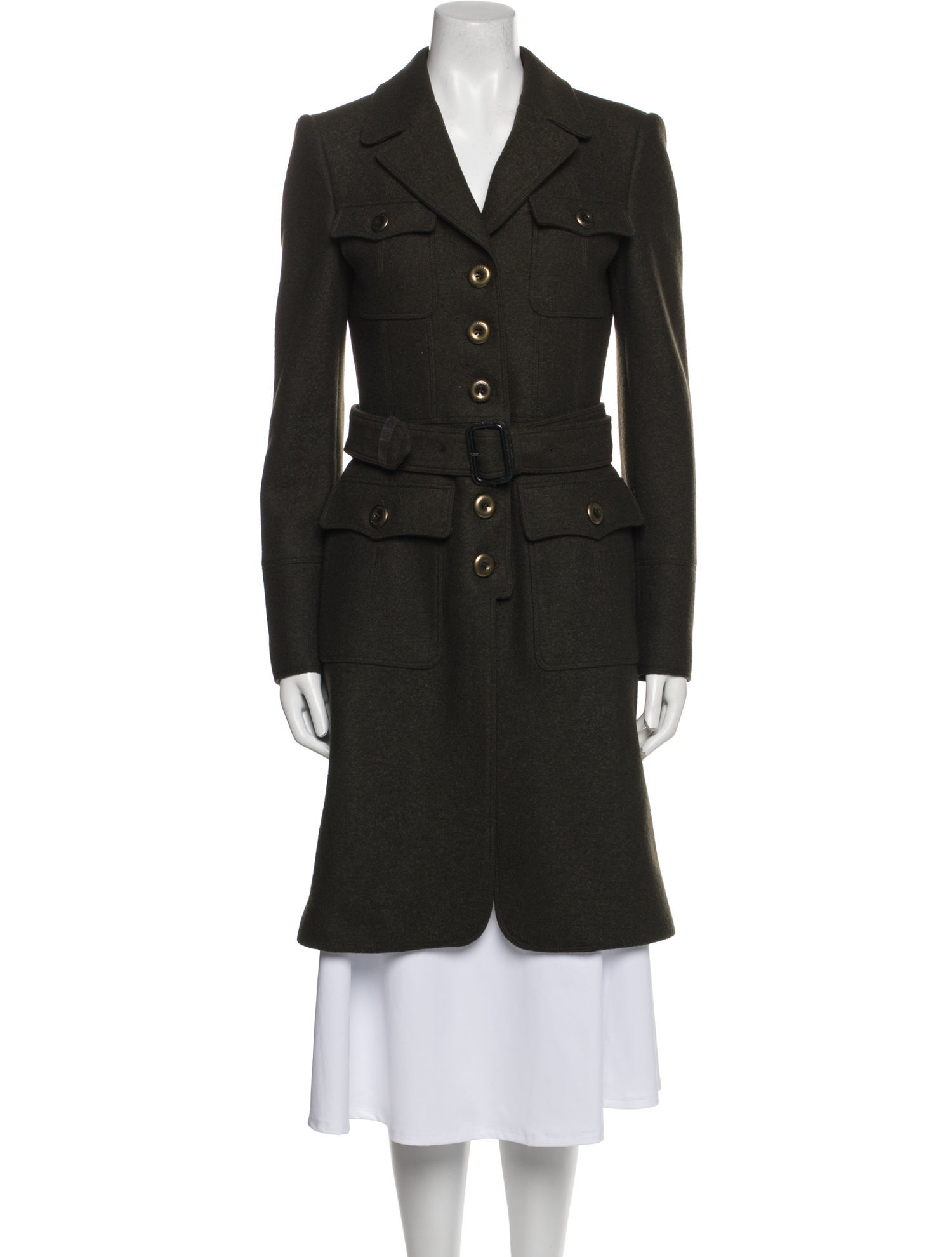 Burberry London Virgin Wool Trench Coat