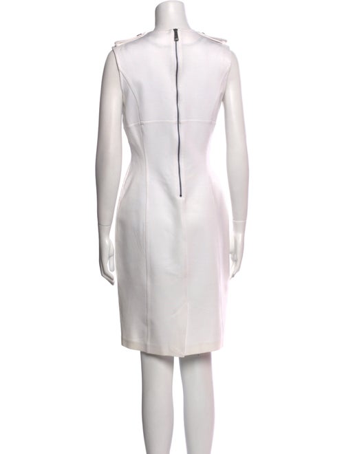 Burberry London V-Neck Knee-Length Dress