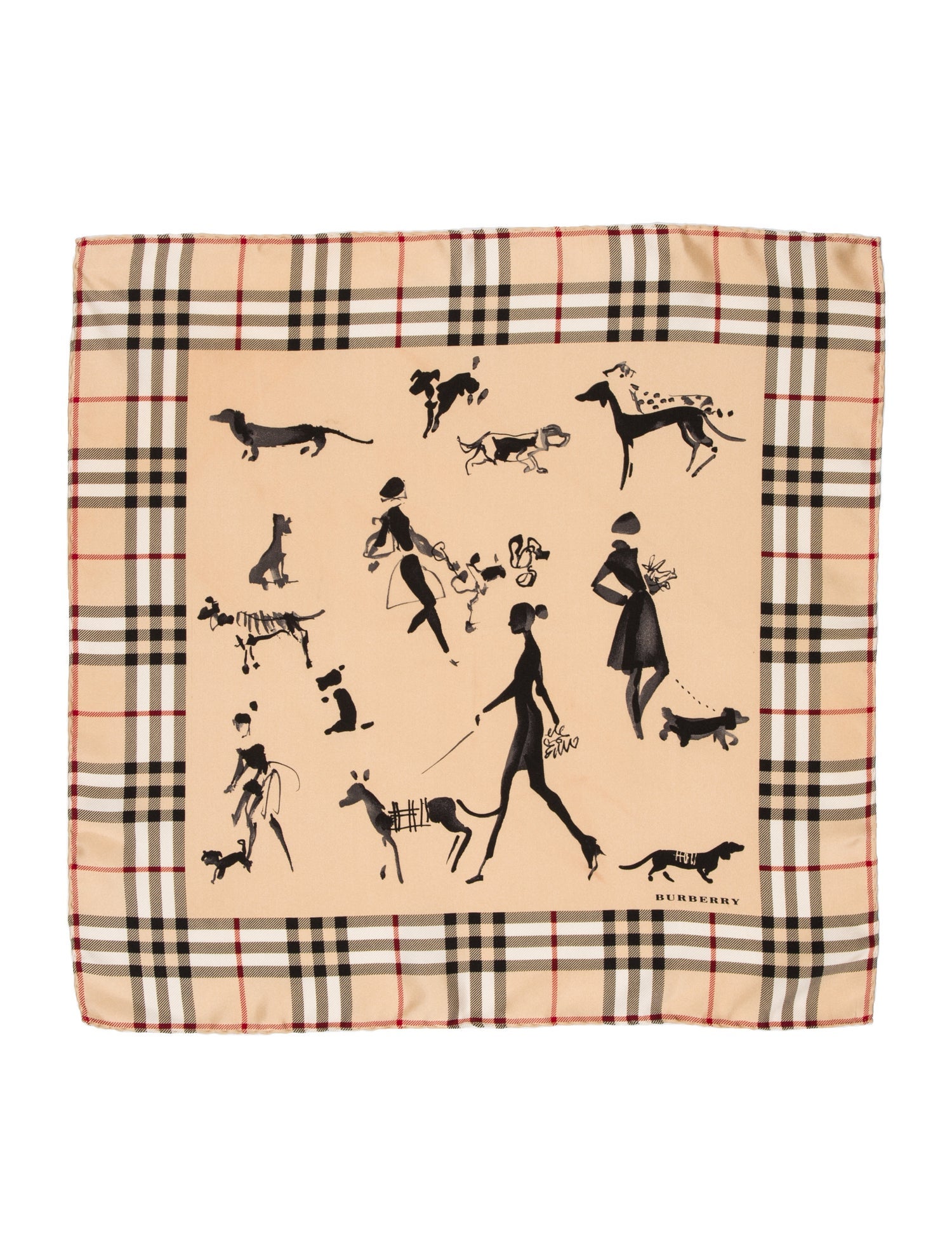 Burberry London Silk Printed Scarf