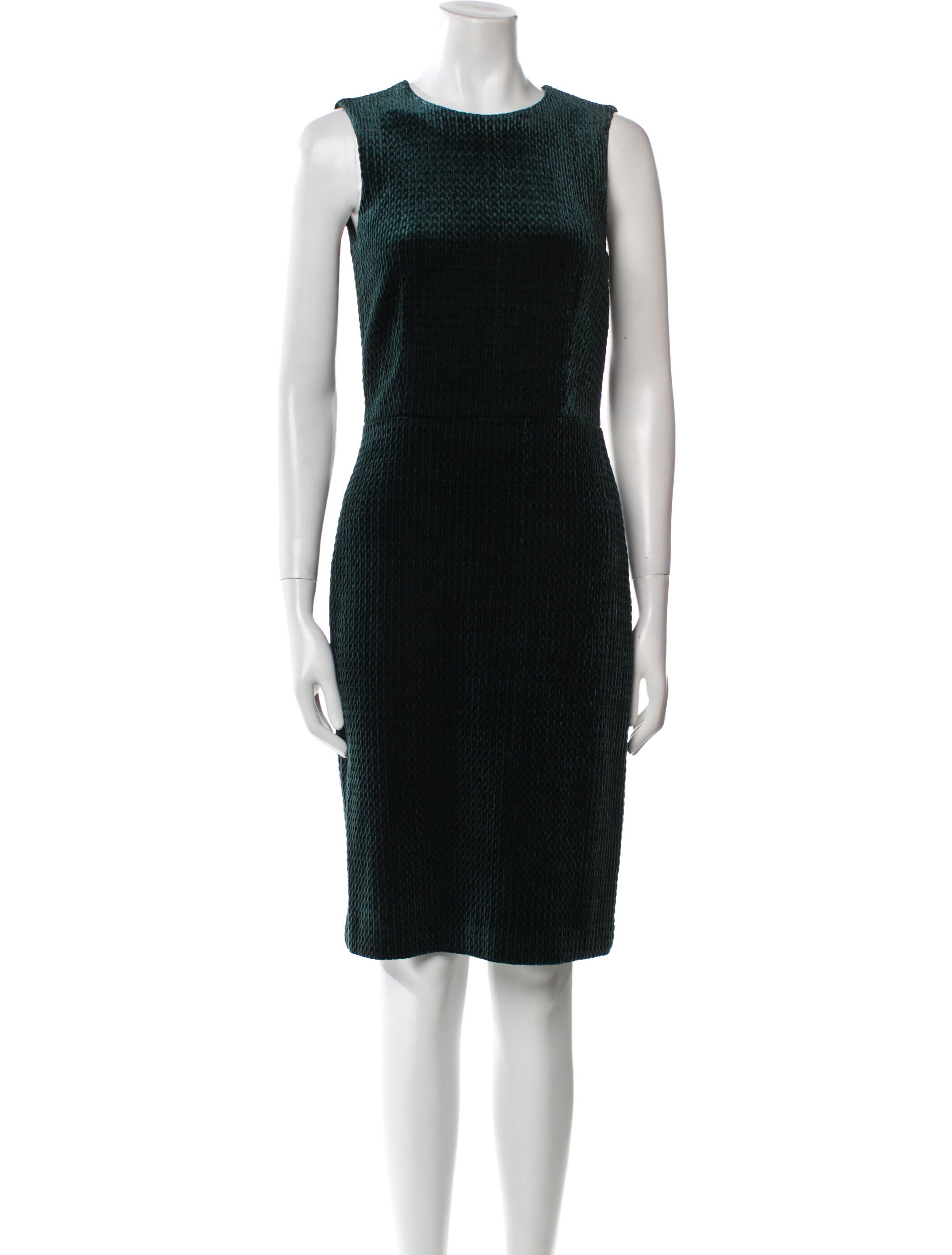 Burberry London Crew Neck Knee-Length Dress