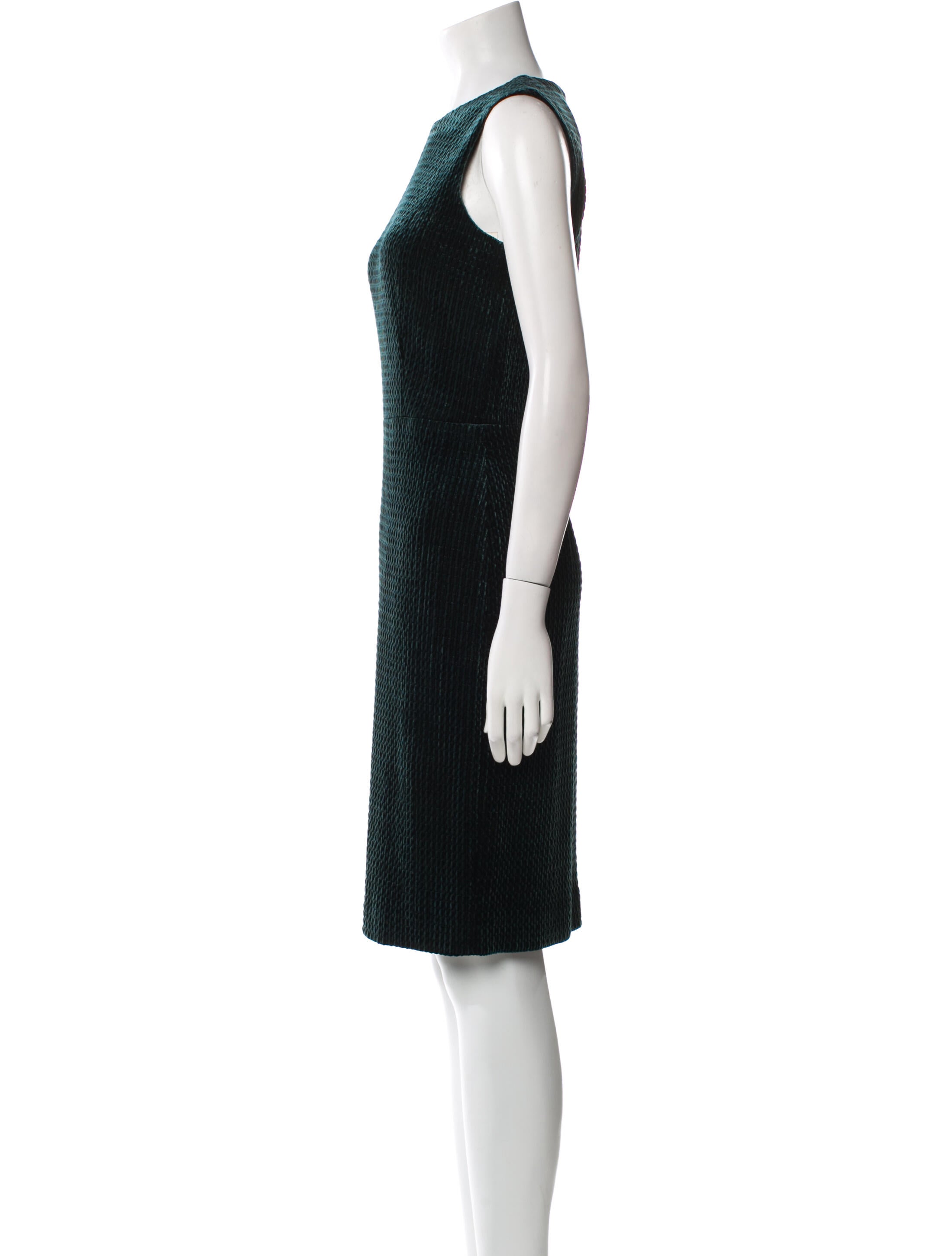 Burberry London Crew Neck Knee-Length Dress