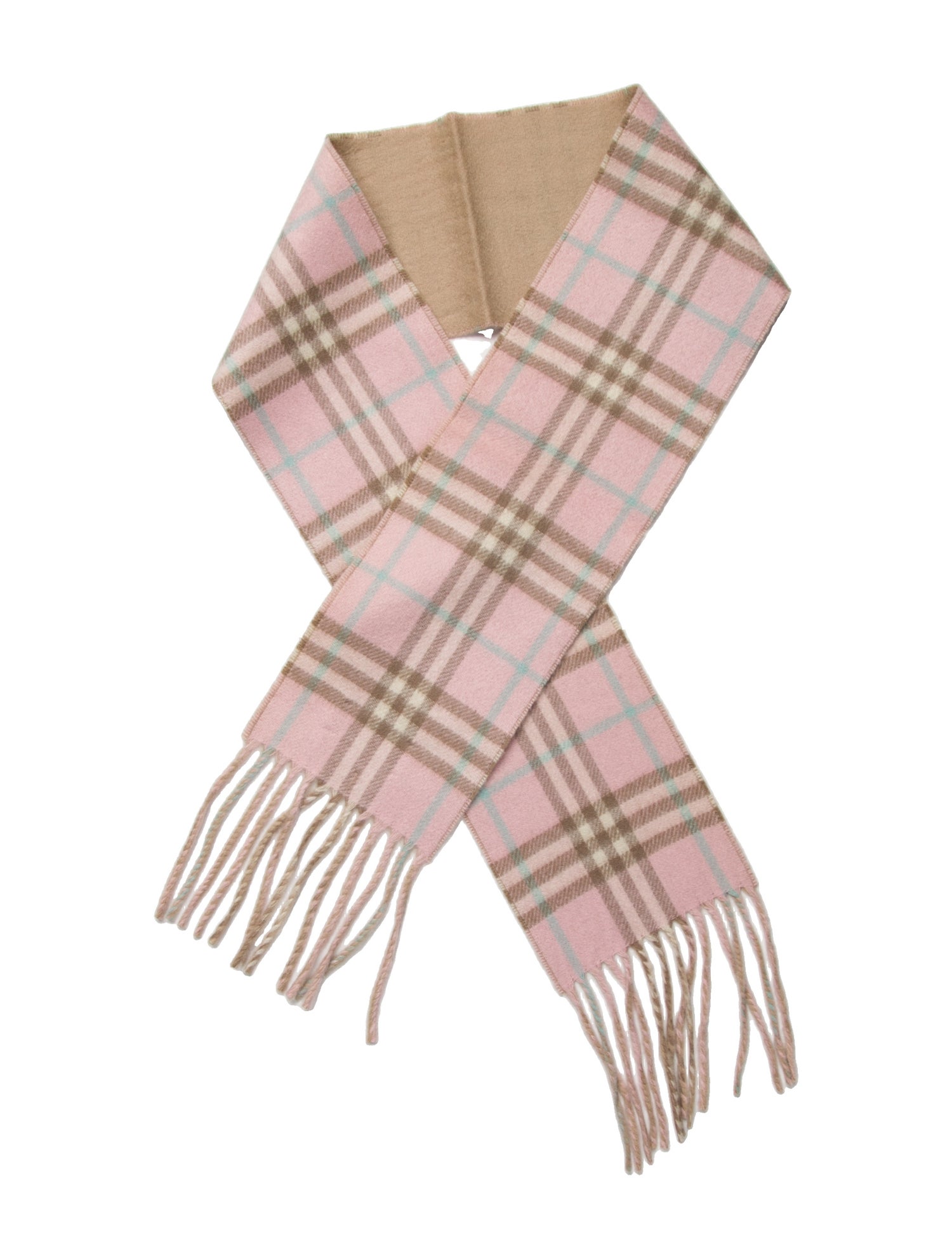 Burberry London Cashmere Nova Check Pattern Scarf