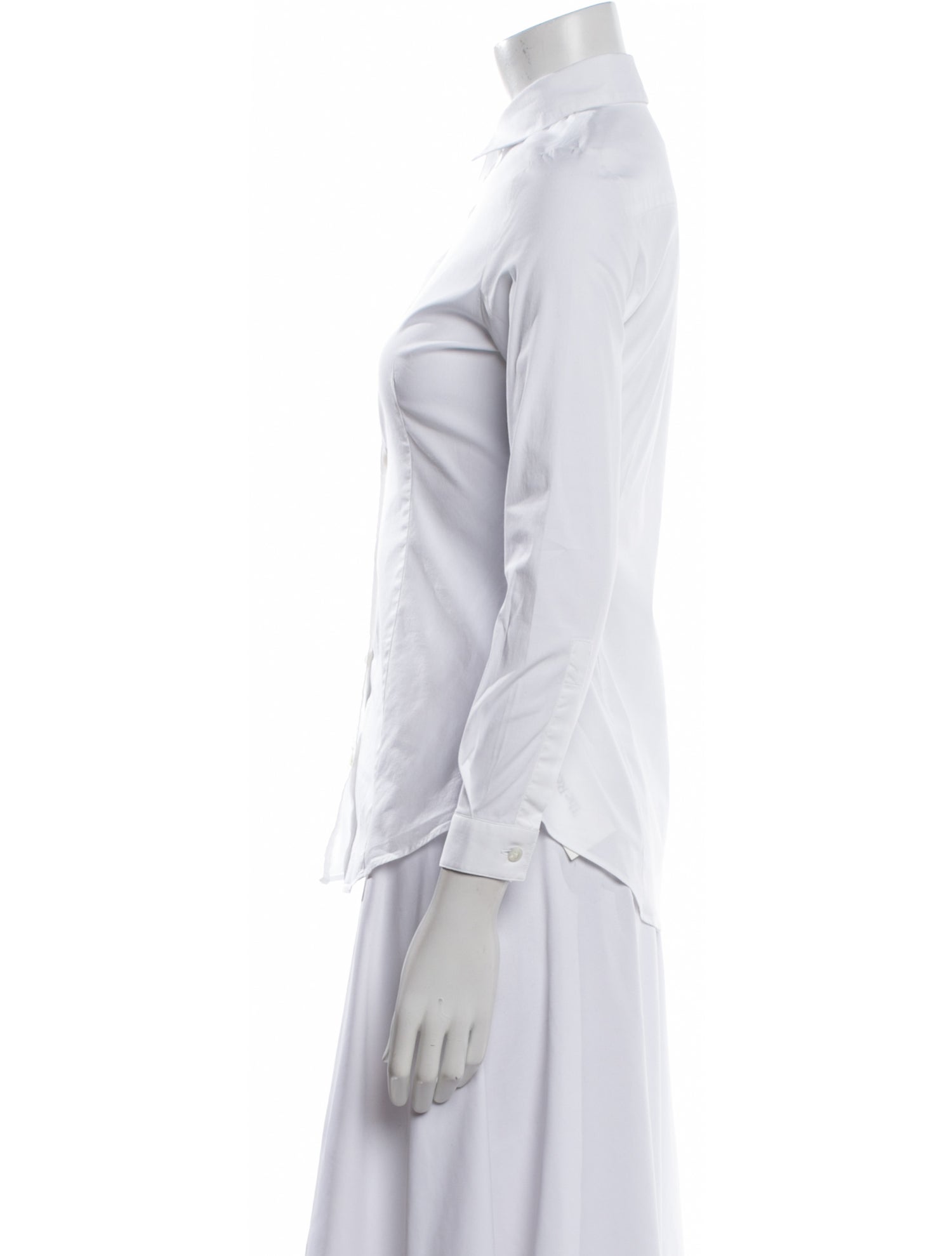 Burberry London Three-Quarter Sleeve Button-Up Top