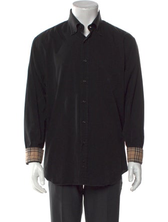 Burberry London House Check Pattern Long Sleeve Shirt