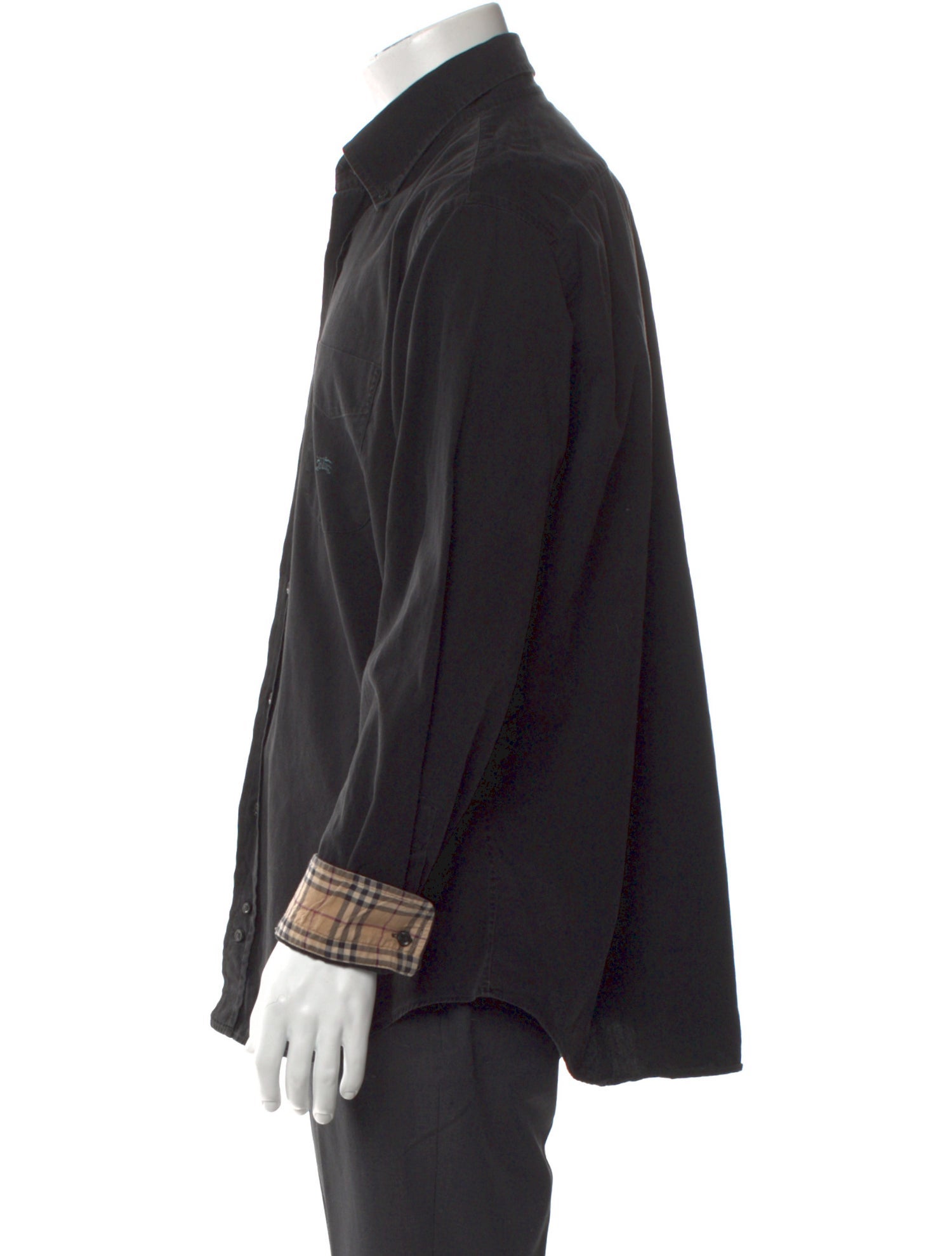 Burberry London House Check Pattern Long Sleeve Shirt