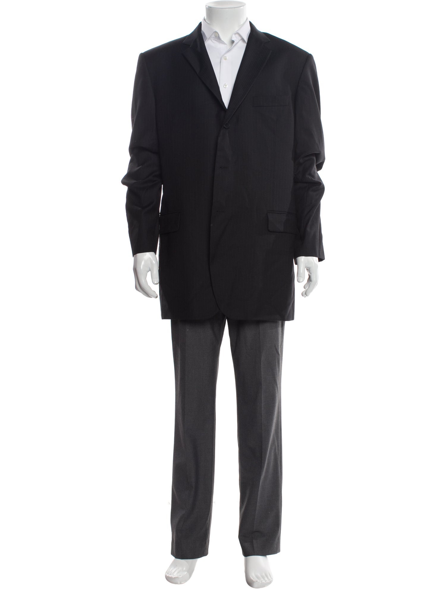 Burberry London Wool Pinstripe Blazer