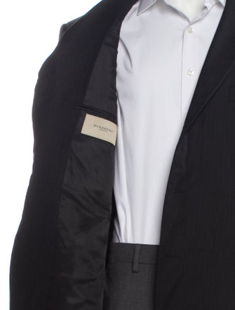 Burberry London Wool Pinstripe Blazer