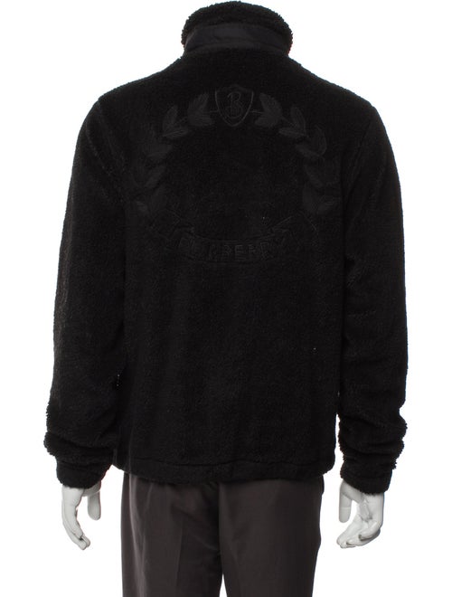 Burberry London Nova Check Pattern Mock Neck Sweatshirt