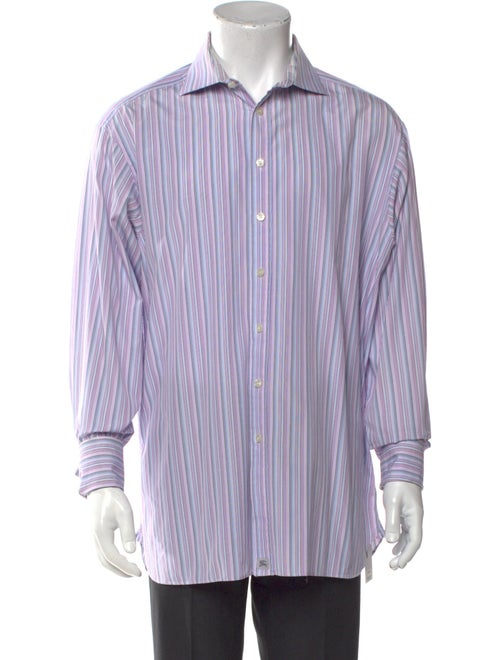 Burberry London Striped Long Sleeve Dress Shirt