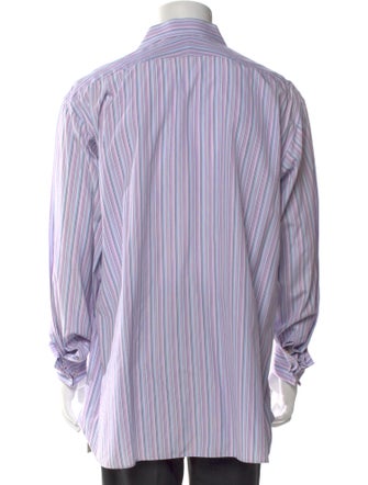 Burberry London Striped Long Sleeve Dress Shirt