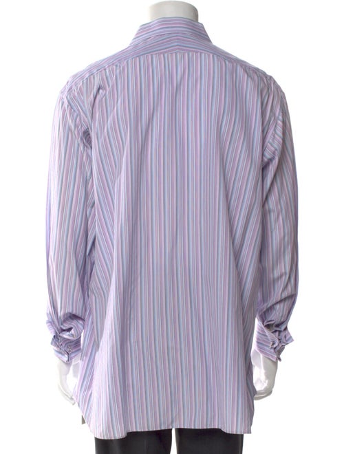 Burberry London Striped Long Sleeve Dress Shirt