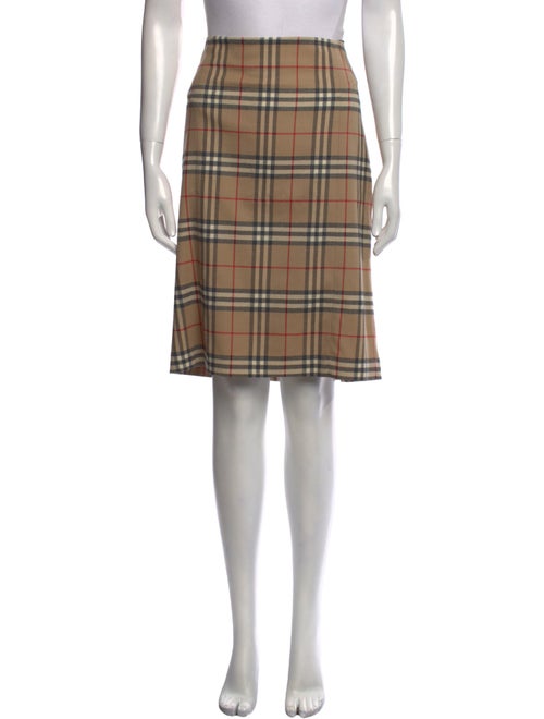 Burberry London Wool Knee-Length Skirt