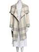 Burberry London Wool Plaid Print Jacket