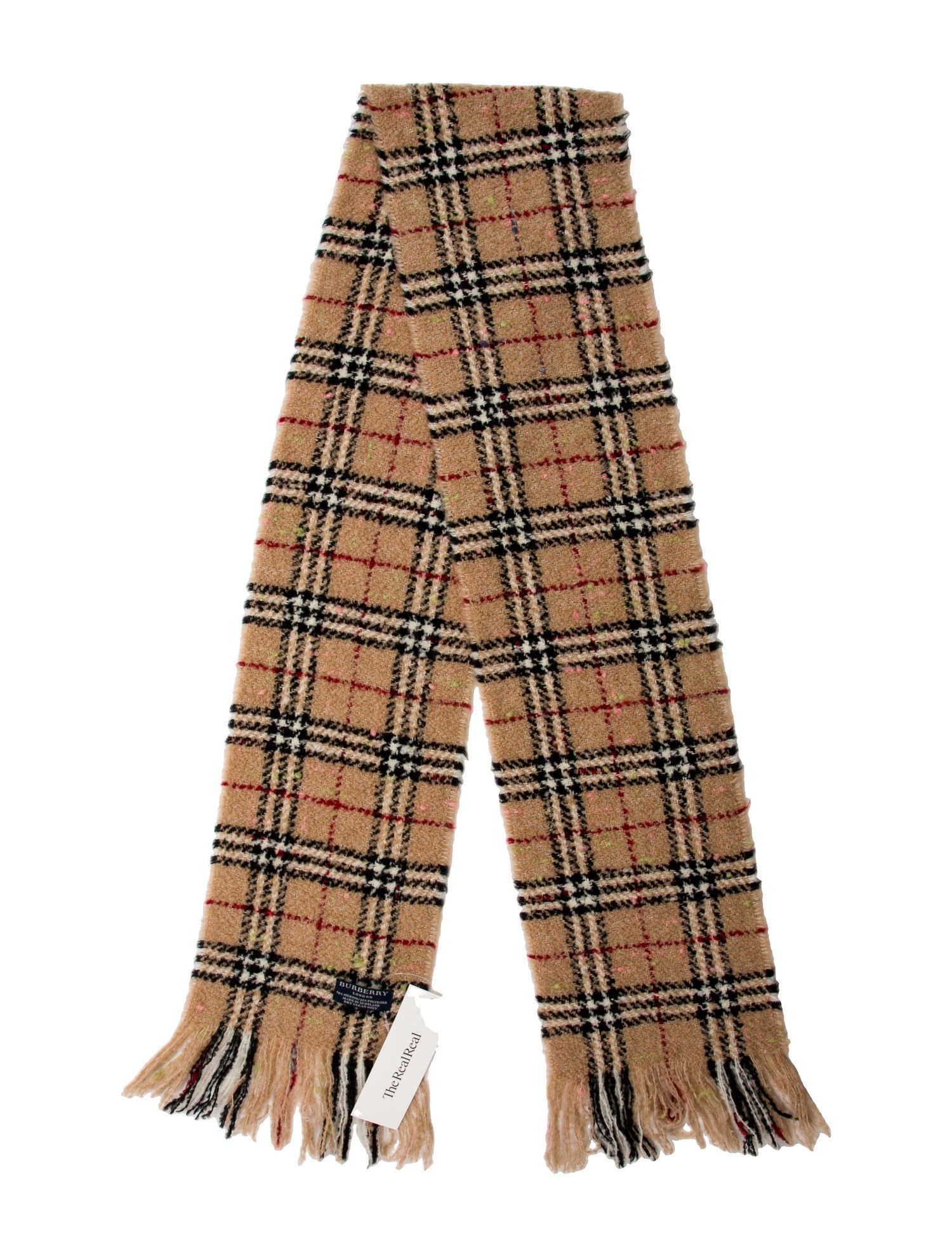 Burberry London Merino Wool Striped Scarf