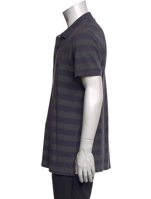 Burberry London Striped Collar Polo Shirt