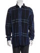 Burberry London Plaid Print Long Sleeve Shirt