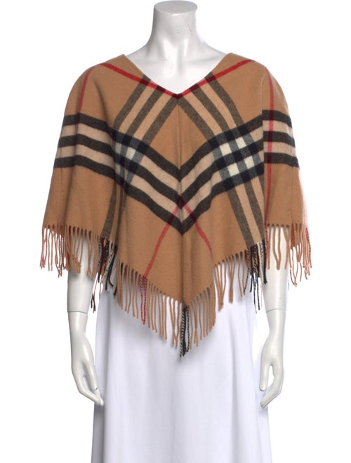 Burberry London Merino Wool Plaid Print Sweater