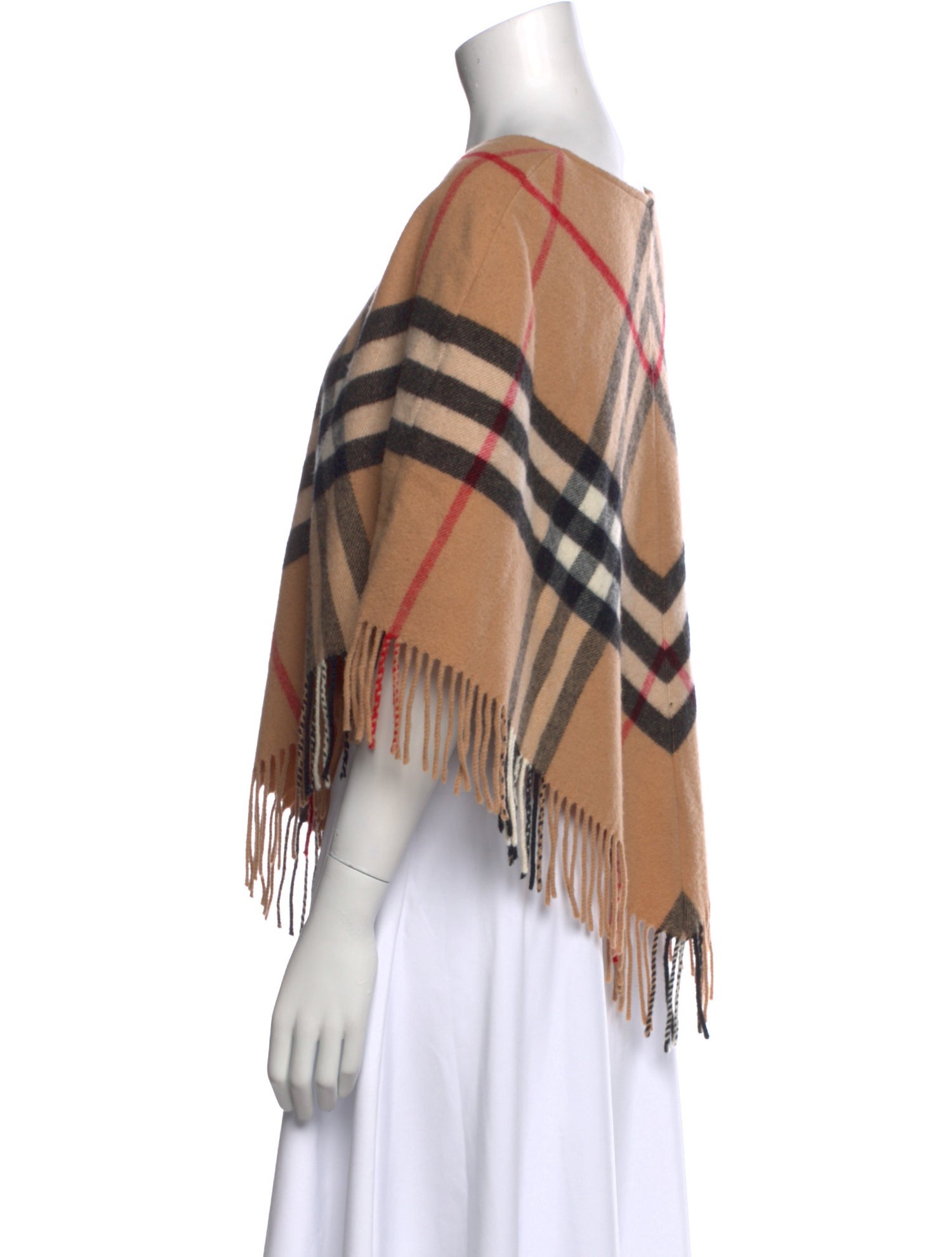 Burberry London Merino Wool Plaid Print Sweater