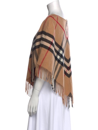 Burberry London Merino Wool Plaid Print Sweater