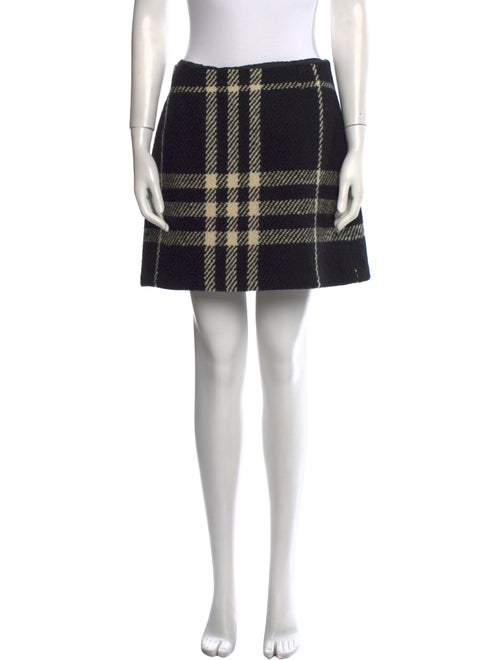 Burberry London Wool Mini Skirt