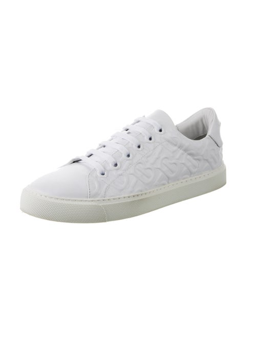 Burberry London TB Monogram Leather Sneakers