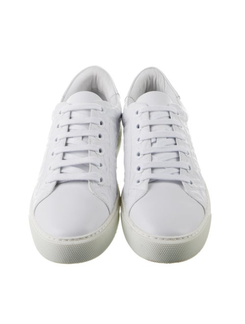 Burberry London TB Monogram Leather Sneakers