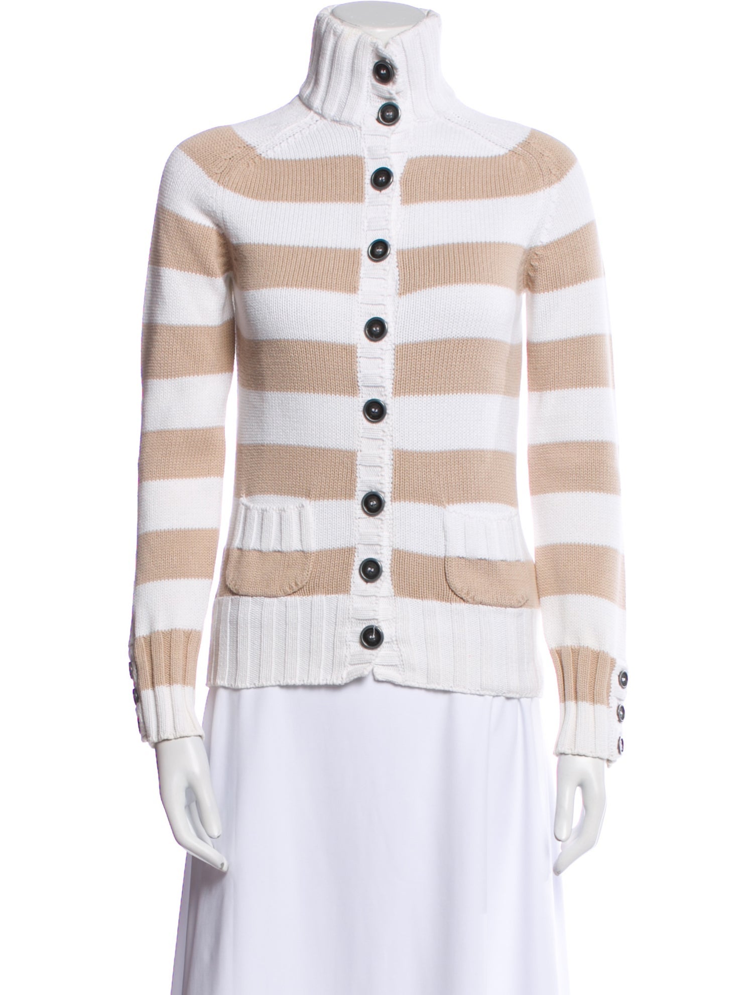 Burberry London Striped Turtleneck Sweater