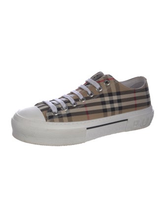 Burberry London House Check Pattern Sneakers