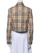 Burberry London Plaid Print Blazer